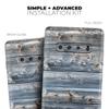 DesignSkinz Raw Wood Planks V2 | Protective Vinyl Decal Wrap Skin Cover Compatible with The Samsung Galaxy S9 (Full-Body, Screen Trim & Back Glass Skin) view 4