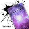 DesignSkinz Violet Glowing Nebula | Protective Vinyl Decal Wrap Skin Cover Compatible with The Samsung Galaxy S9 (Full-Body, Screen Trim & Back Glass Skin) view 3