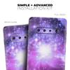 DesignSkinz Violet Glowing Nebula | Protective Vinyl Decal Wrap Skin Cover Compatible with The Samsung Galaxy S9 (Full-Body, Screen Trim & Back Glass Skin) view 4