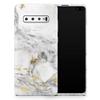 DesignSkinz Marble & Digital Gold Foil V8 | Protective Vinyl Decal Wrap Skin Cover Compatible with The Samsung Galaxy S20 Ultra (Full-Body, Screen Trim & Back Glass Skin) view 1