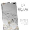 DesignSkinz Marble & Digital Gold Foil V8 | Protective Vinyl Decal Wrap Skin Cover Compatible with The Samsung Galaxy S20 Ultra (Full-Body, Screen Trim & Back Glass Skin) view 2