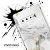 DesignSkinz Marble & Digital Gold Foil V8 | Protective Vinyl Decal Wrap Skin Cover Compatible with The Samsung Galaxy S20 Ultra (Full-Body, Screen Trim & Back Glass Skin) view 3