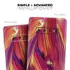 DesignSkinz Blurred Abstract Flow V17 | Protective Vinyl Decal Wrap Skin Cover Compatible with The Samsung Galaxy S9 Plus (Full-Body, Screen Trim & Back Glass Skin) view 4