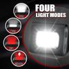 GOANDO 2 Pack Safety Jogging LED Light, Black, Water Resistant, 4 Modes, USB Charging, Strong Magnetic Clip for Night Running, Walking, Hiking view 3