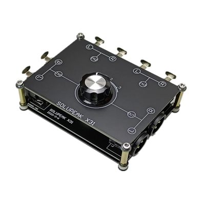 X31 XLR Balanced Cable Switch Signal Sources selector 3 in 1 Out Audio switcher Splitter Box