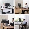 4 arm Height Adjustable Desk Bed Holder Mount Stand for 10 to 17 inch Laptop and Double Monitor(11-27 inc),Compatible with MacBook,Ipad Pro Ipad Air,iPad mini, Tablets 9 to 13 inch (Black) view 3