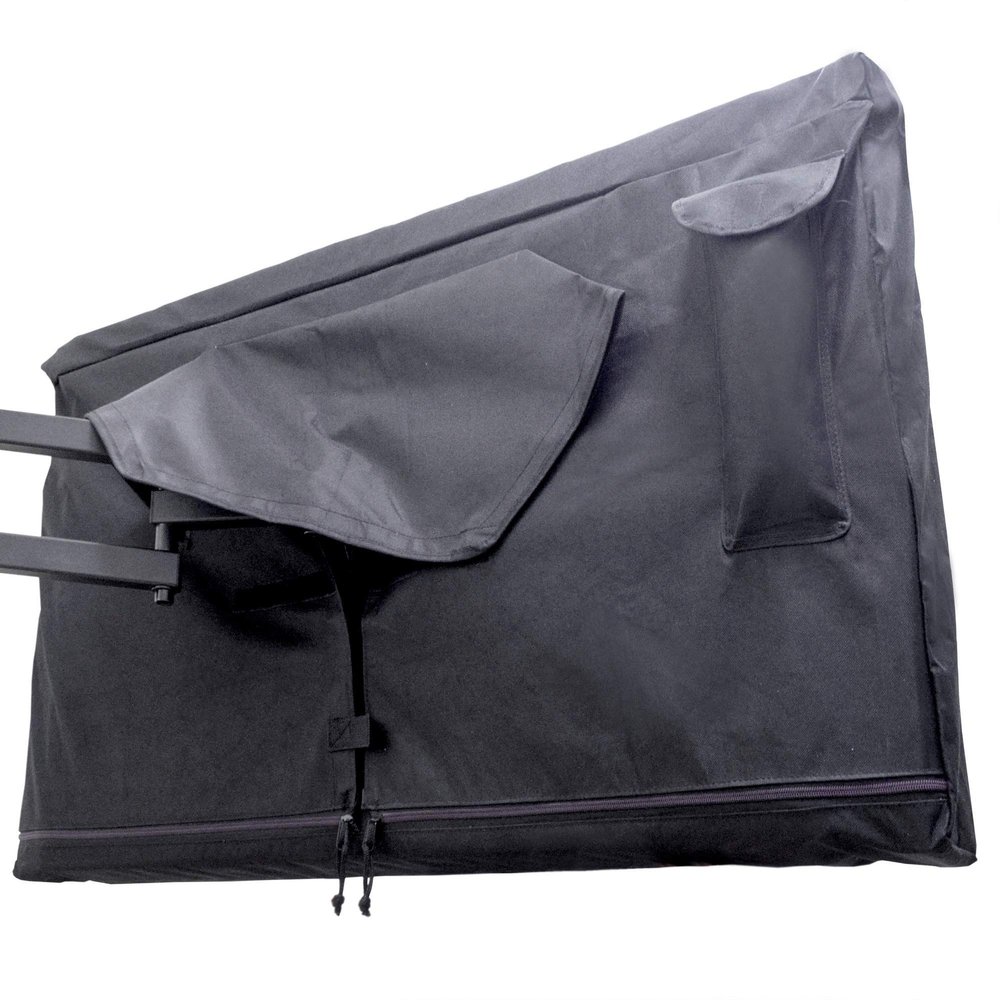Outdoor TV Cover 48, 49, 50 inch -WITH ZIPPER, Weatherproof, Waterproof 360 degrees protection, Soft Non Scratch Interior - Black