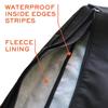 Outdoor TV Cover 48, 49, 50 inch -WITH ZIPPER, Weatherproof, Waterproof 360 degrees protection, Soft Non Scratch Interior - Black view 4