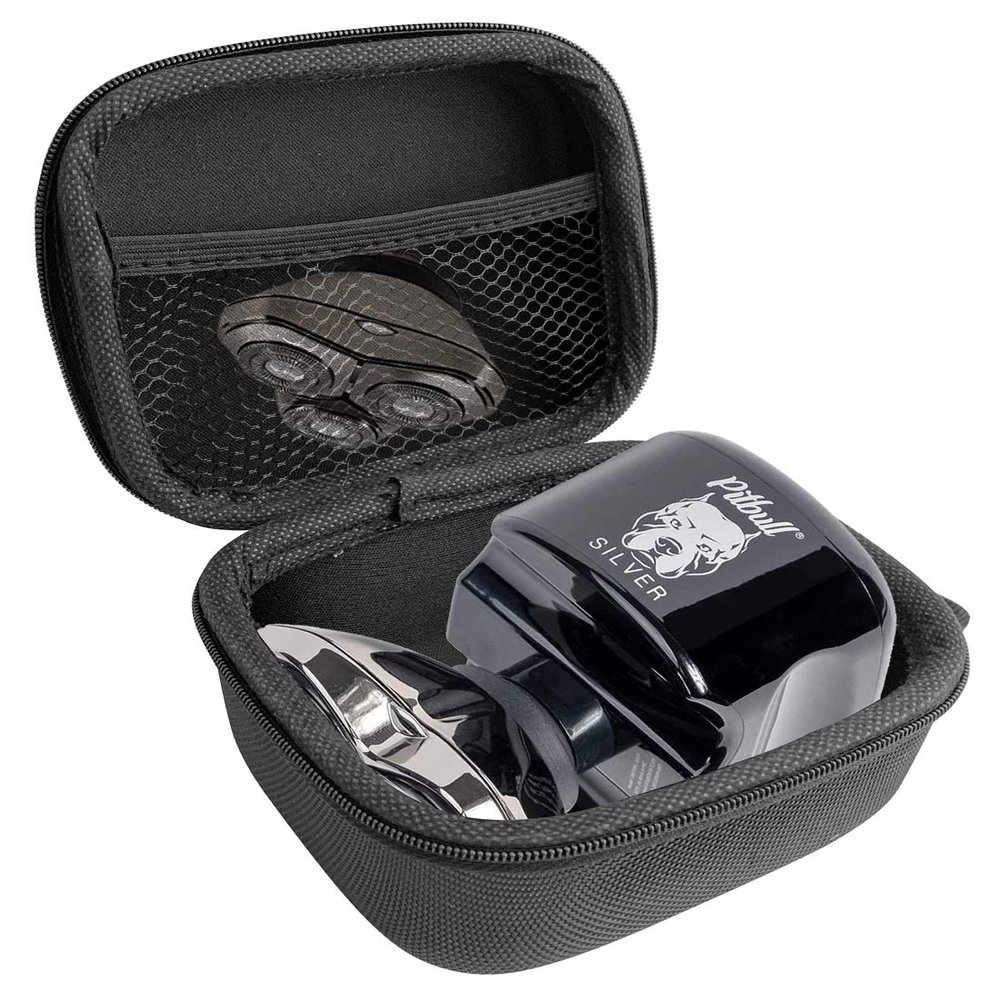 FitSand Hard Case Compatible for Skull Shaver Pitbull Silver PRO