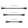 BTF-LIGHTING 5PCS 3.28ft 1meter 4 Pin 0.5mm/20AWG IP65 Extension Cable Wire with Male and Female Connectors at Both Ends for RGB 5050 WS2815 WS2805 SK9822 etc LED Strip 22mm nut Big Size view 2