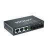 10Gtek 5-Port Fast Ethernet Desktop Fiber Switch, 2 Ports Dual SC Fiber, 20 km view 1