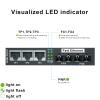 10Gtek 5-Port Fast Ethernet Desktop Fiber Switch, 2 Ports Dual SC Fiber, 20 km view 2