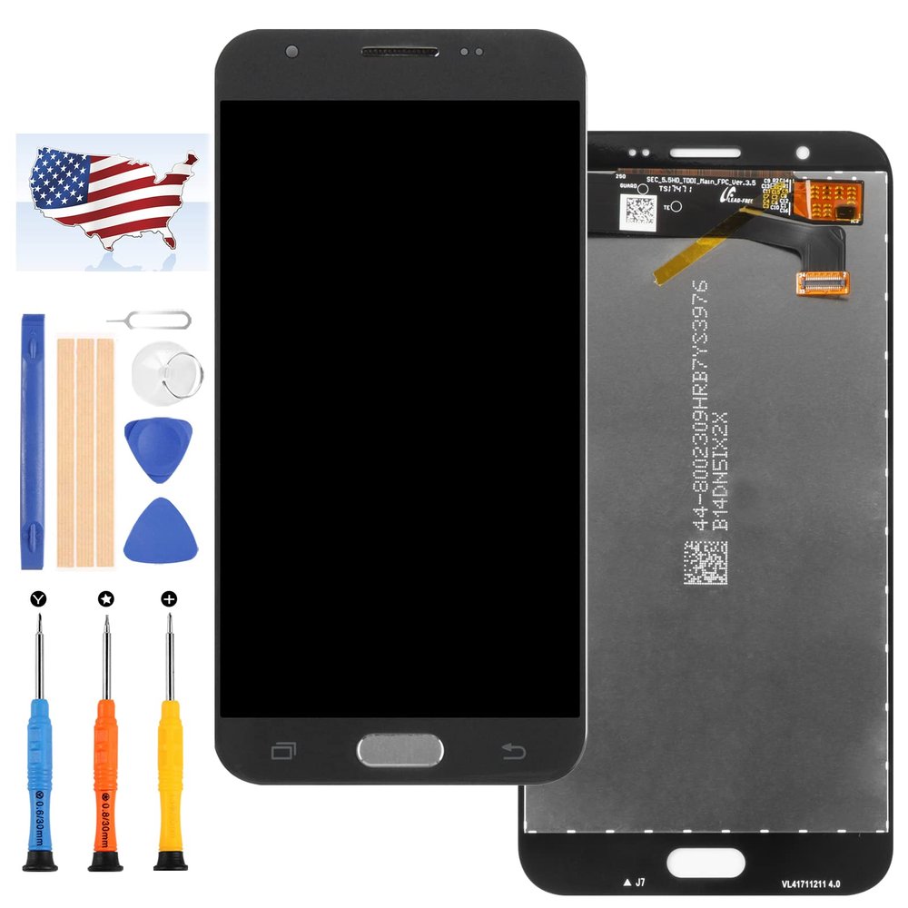 TFT Material Screen Replacement for Samsung Galaxy J727 LCD Display J727A J727R4 J727V J727P J727U Parts Assembly Matrix Panel Touch Sensor Digitizer Glass Lens Kit (Gray)