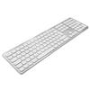 Macally WKEYHUBMB-DE Extended Mac Keyboard with Numeric pad 2 USB Ports and German QWERTZ Key Cap Layout USB-A Aluminium Design view 3