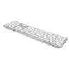 Macally WKEYHUBMB-DE Extended Mac Keyboard with Numeric pad 2 USB Ports and German QWERTZ Key Cap Layout USB-A Aluminium Design view 4