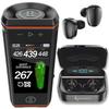 Bushnell Wingman HD View Golf Speaker, 3.5" Touchscreen, GPS Distances, Premium 360 Audio, Waterproof Design, Magnetic Cart Mount with Wearable4U Black Earbuds Bundle view 1