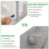 Tinkeep 4pack Broom Holder Wall Mount Mop Holder Broom and Mop Gripper Self Adhesive No Drilling Anti-Slip Mop Handle Hanger Household Cleaning Organizer, Holds up to 6 lb view 3