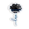 GreenTeeZ Love Blue Line Flag Sunflower Hippie Lover Gift Gift Decorations - 4x3 Vinyl Stickers, Laptop Decal, Water Bottle Sticker (Set of 3) view 1