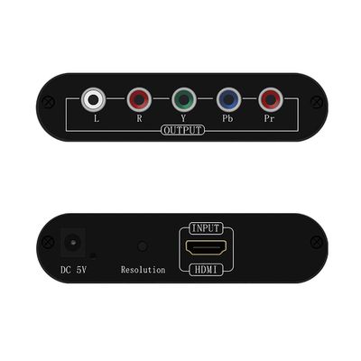 HDMI to 1080P Component Video (YPbPr/RGB/ 5RCA) Scaler Converter Adapter + R/L Support PS3, PS4, Blu-ray Player, DVD, Xbox, Notebook