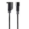StarTech.com 1ft (0.3m) Power Extension Cord, IEC C14 to NEMA 5-15R, 10A 125V, 18AWG, 10 Pack, Computer Power Extension Cord, AC Outlet Extension Cable for Network Equipment, UL Listed (PAC10010PK) view 2