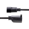 StarTech.com 1ft (0.3m) Power Extension Cord, IEC C14 to NEMA 5-15R, 10A 125V, 18AWG, 10 Pack, Computer Power Extension Cord, AC Outlet Extension Cable for Network Equipment, UL Listed (PAC10010PK) view 3