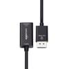 Amazon Basics DisplayPort (4k@60Hz) to HDMI Female Converter (Not Compatible with a USB Port), Black, 9.25 x 0.87 x 0.47 in view 2