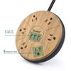 Power Strip Surge Protector 6 AC outlets with 3 USB Ports Charging Station Long Extension Cord Right Angle Flat Plug Widely Spaced Multi Outlets Circuit Breaker Safeguard for Home,Office, Dorm Room view 2