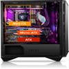MSI MPG GUNGNIR 110R - Premium Mid-Tower Gaming PC Case - Tempered Glass Side Panel - 4 x ARGB 120mm Fans - Liquid Cooling Support up to 360mm Radiator - Two-Tone Design view 3
