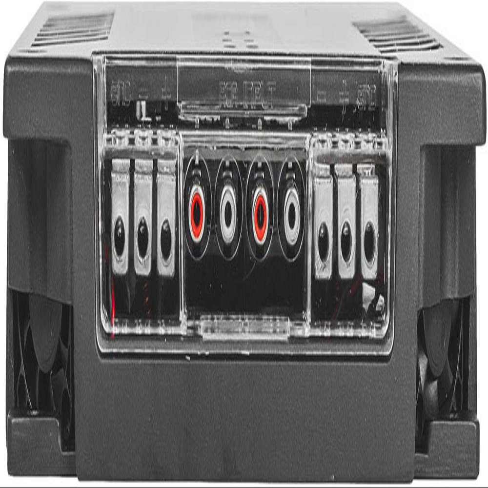 4-Channel Vehicle Audio Amplifier - 300 Watts D Class High-Powered Mono Amp w/Subsonic Filter & Low Pass Filter Stable @ 2 Ohms, LED Indicators, Sound Specialization - Banda 1200.42OHM