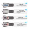 MEINAMI Customized USB Flash Drive Black Transparent Custom Thumb Drive Personalized Memory Stick 16GB 25 Pack view 2