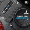 1-Channel Vehicle Audio Bass Amplifier - 1200 Watts High-Powered Mono Bass Amplifier w/Subsonic Filter and Low Pass Filter Stable at 1 ohm, LED Indicators, Sound Specialization - Banda ICEX1201 view 4