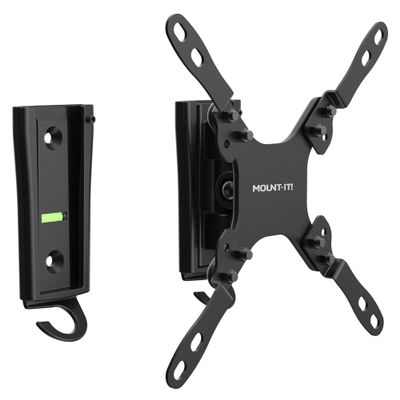 Mount-It! RV TV Mount with Dual Wall Plates for Indoor & Outdoor Use | Quick Release Full Motion Bracket | Tilt & Swivel | Rustproof Aluminum | VESA 75x75200x200 | 1343 TVs | 33lbs | 2.5 Profile