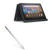 BoxWave Stylus Pen Compatible with Amazon Fire HD 8 (10th Gen 2020) - AccuPoint Active Stylus, Electronic Stylus with Ultra Fine Tip - Metallic Silver view 1