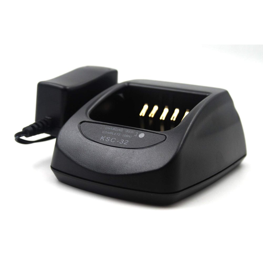 (2-Pack) Ni-MH NI-CD LI-ION Rapid Quick Charger KSC-32 for Kenwood Radio NX-410 NX-411 TK-2180 TK-3180 TK-5210 KNB-32N KNB-33 KNB-33L KNB-33Li KNB-43L KNB-47L KNB-48L KNB-50NC KNB-54N