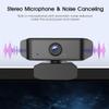 Webcam with Microphone, PC Web Camera Full HD 1080P with Wide Angle and Tripod, USB Computer Camera for PC Laptop Desktop Video Calling Recording Streaming Video Conference Online Teaching view 3