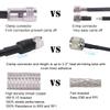 MOOKEERF PL259 UHF Cable 25ft, KMR400 PL259 Male to Male Coaxial Cable Low Loss CB Coax Cable for HAM Radio, VHF Radio, SWR Meter, Antenna Analy view 3