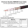 MOOKEERF PL259 UHF Cable 25ft, KMR400 PL259 Male to Male Coaxial Cable Low Loss CB Coax Cable for HAM Radio, VHF Radio, SWR Meter, Antenna Analy view 4