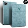2020 iPad Pro 11 case 2nd Gen Ultra Slim Lightweight Book Style Deer Book Style Smart Sleep/Wake with Stand Fashion Nordic Style Soft TPU Back Cover Anti-Drop (iPadPro112020/2018, Blue) view 1