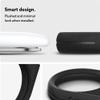 Caseology by Spigen Vault Designed for AirTag Keychain Holder Case Compatible with Keys, Bags, Pets, Backpacks and Everyday Essentials (Device Not Included) - Matte Black view 2