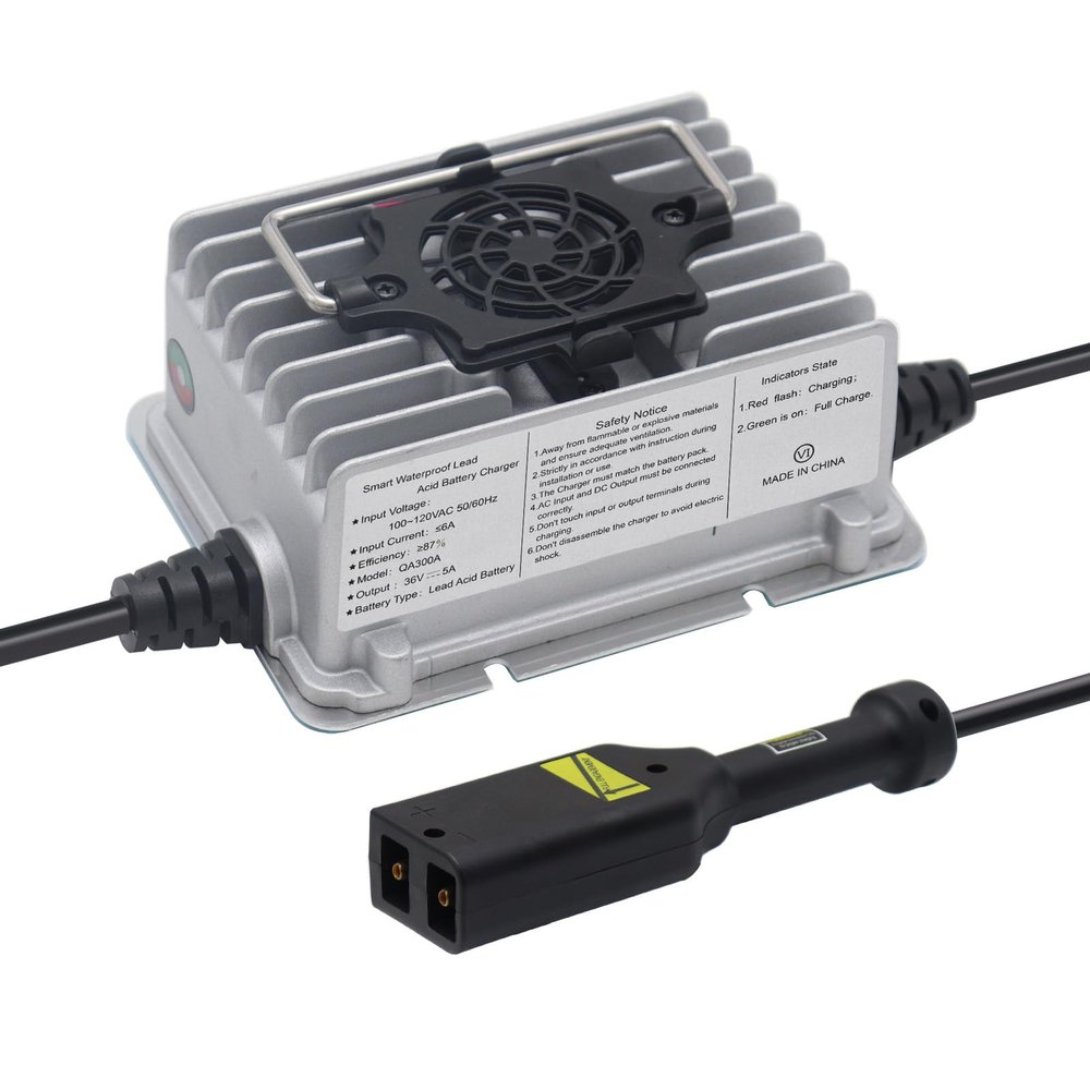 36V 5A Golf Cart Battery Charger for 36V Golf Cart Battery EZGO TXT Medalist, Fully Medalist36 Volt Trickle Charge D-Plug/powerwise Plug Automatic