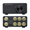 SOLUPEAK U31 Premium RCA Switch Box, 3 in 1 Out Audio Switch, Stereo Switch Box with Signal Lossless, Sturdy Aluminum case Strong Anti-Interference, Compact Connector Distributor RCA Splitter Boxes view 1
