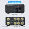 SOLUPEAK U31 Premium RCA Switch Box, 3 in 1 Out Audio Switch, Stereo Switch Box with Signal Lossless, Sturdy Aluminum case Strong Anti-Interference, Compact Connector Distributor RCA Splitter Boxes view 4