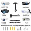 2-Be-Best Mini Projector Ceiling Mount 360 Adjustable Projector Wall Mount Length 7in / 18cm Projectors Mounts Compatible with TMY AuKing HAPPRUN Vankyo Meer ELEPHAS NICPOW Projectors Black view 4