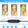 Four Seasons BeiJiaEr 10" Selfie Ring Light with Tripod Stand & Cell Phone Holder and Remote Control 120 Bulbs Dimmable for YouTube Video/Live Stream/Makeup/Photography / 3 Light Modes &10 Brightness view 4