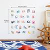 DECOWALL A-Z Ocean Alphabet Kids Wall Stickers Wall Decals Peel and Stick Removable Wall Stickers for Kids Nursery Bedroom Living Room Decor (DS4-8040) view 2