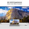 IVANKY 4K Active Mini DisplayPort to HDMI Adapter, 4K@60Hz, Thunderbolt 1&2 to HDMI [0.24m/0.65FT, Super Slim] Mini DP to HDMI Adapter for MacBook Air/Pro, Surface Pro/Dock/Book, Monitor, Projector view 4