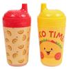 Cudlie Fisher Price Unisex Baby 10 Oz 2 Pack Insulated Sippy Cups with Taco Time Print view 1