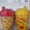 Cudlie Fisher Price Unisex Baby 10 Oz 2 Pack Insulated Sippy Cups with Taco Time Print view 3