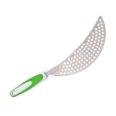 Cabilock 14.56 Inch Pan Strainer with Handle Kitchen Pot Drainer Water Filter Separator for Pasta Vegetable Rice Food Straining Fits Most Pots