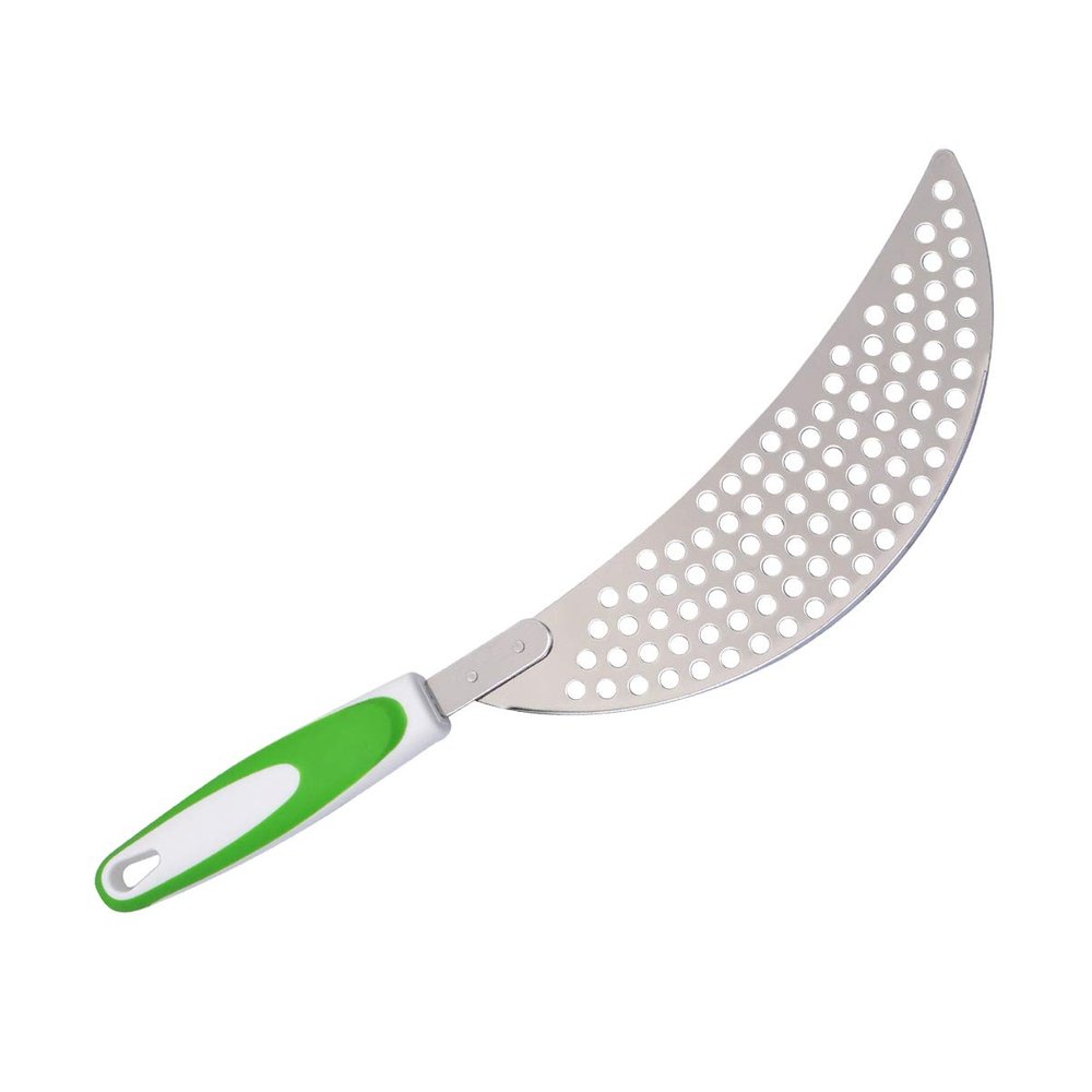Cabilock 14.56 Inch Pan Strainer with Handle Kitchen Pot Drainer Water Filter Separator for Pasta Vegetable Rice Food Straining Fits Most Pots